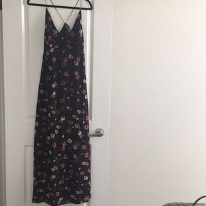 Flower printed maxi dress